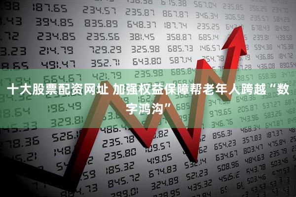 十大股票配资网址 加强权益保障帮老年人跨越“数字鸿沟”