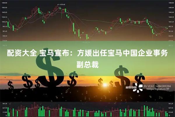 配资大全 宝马宣布：方媛出任宝马中国企业事务副总裁